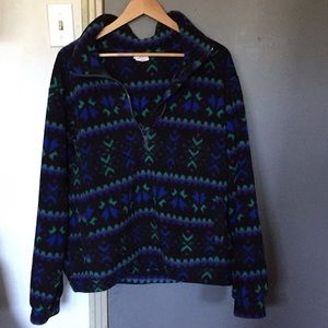 80s NEON FLEECE PULLOVER JACKET